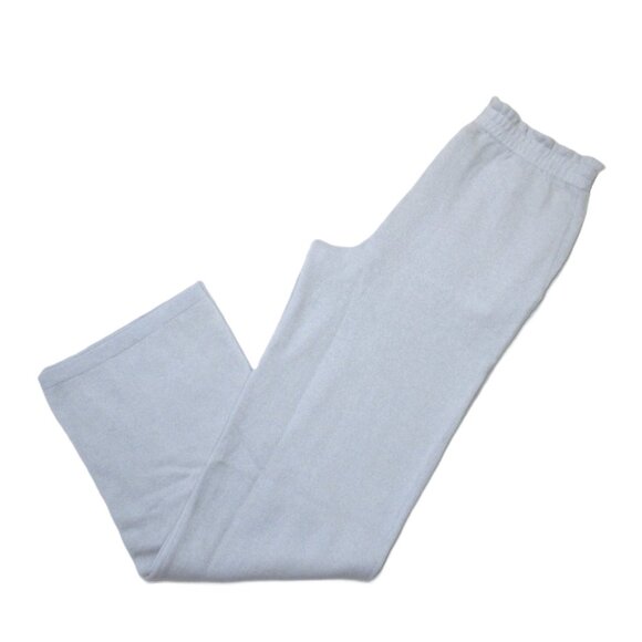 NWT Naadam Cashmere Paperbag Wide Leg in Powder Blue Knit Sweater Pants XS - Picture 5 of 5